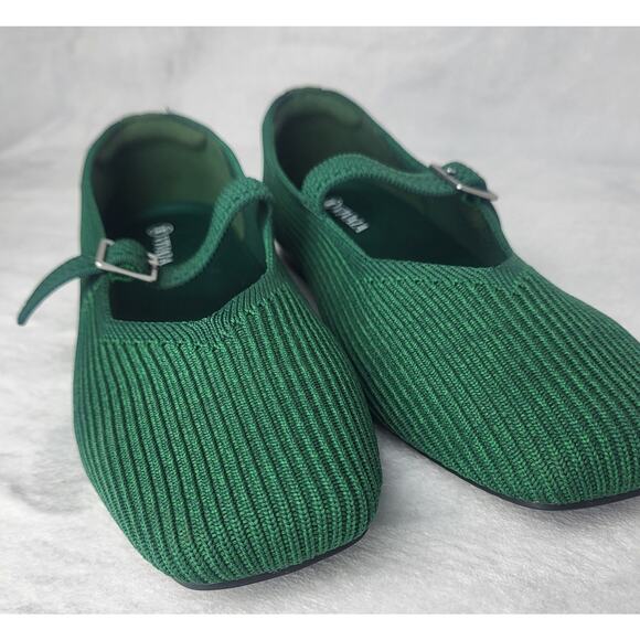 SOLD NWOB VIVAIA Square Toe Mary Jane (Margot Mary-Jane) Slip On Green | US 7 - Picture 8 of 13